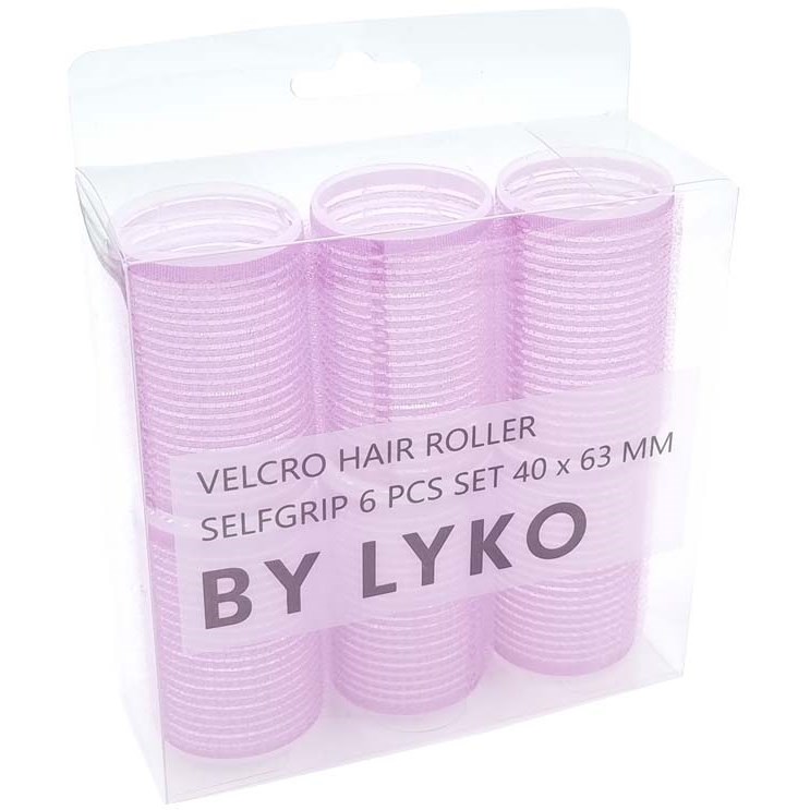 Läs mer om By Lyko Self Grip Hair Roller Purple 6 pcs 40 x 63 mm