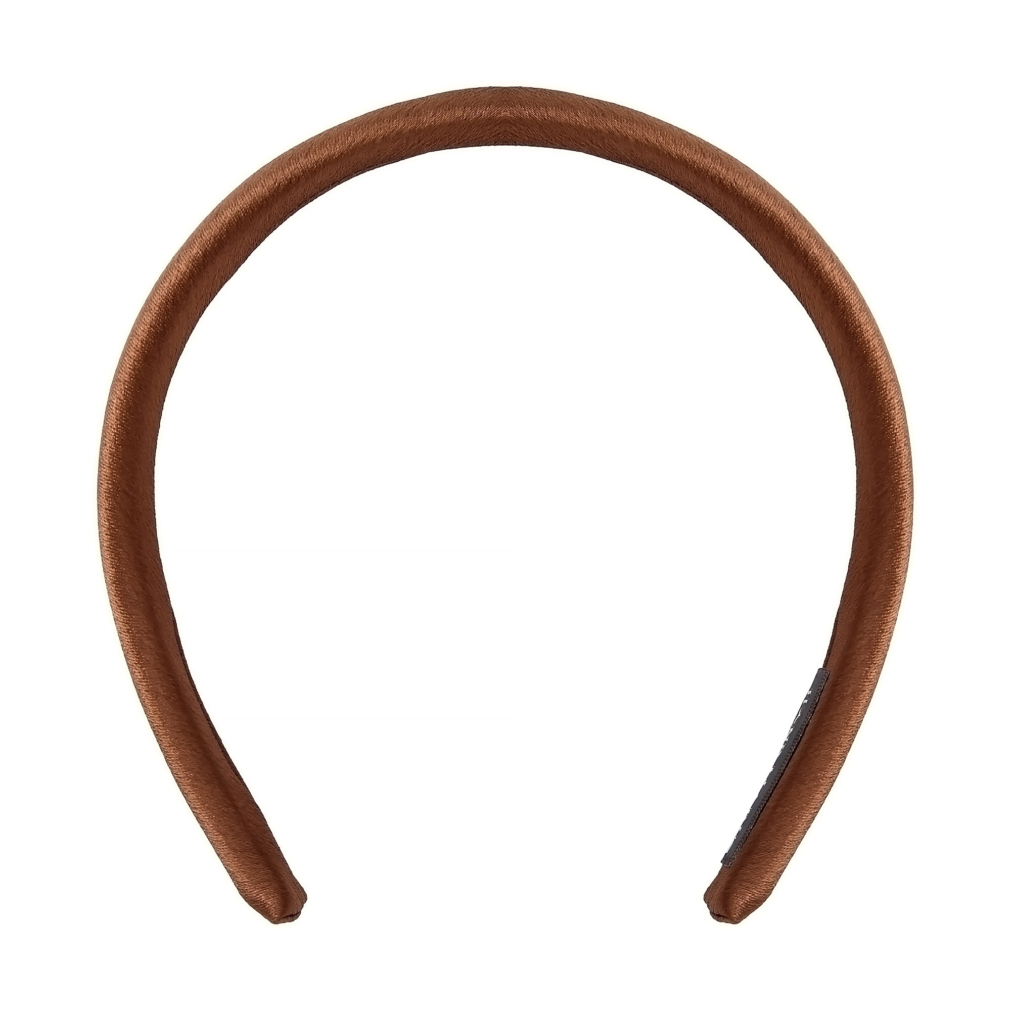 By Lyko Thin Satin Padded Diadem Brown