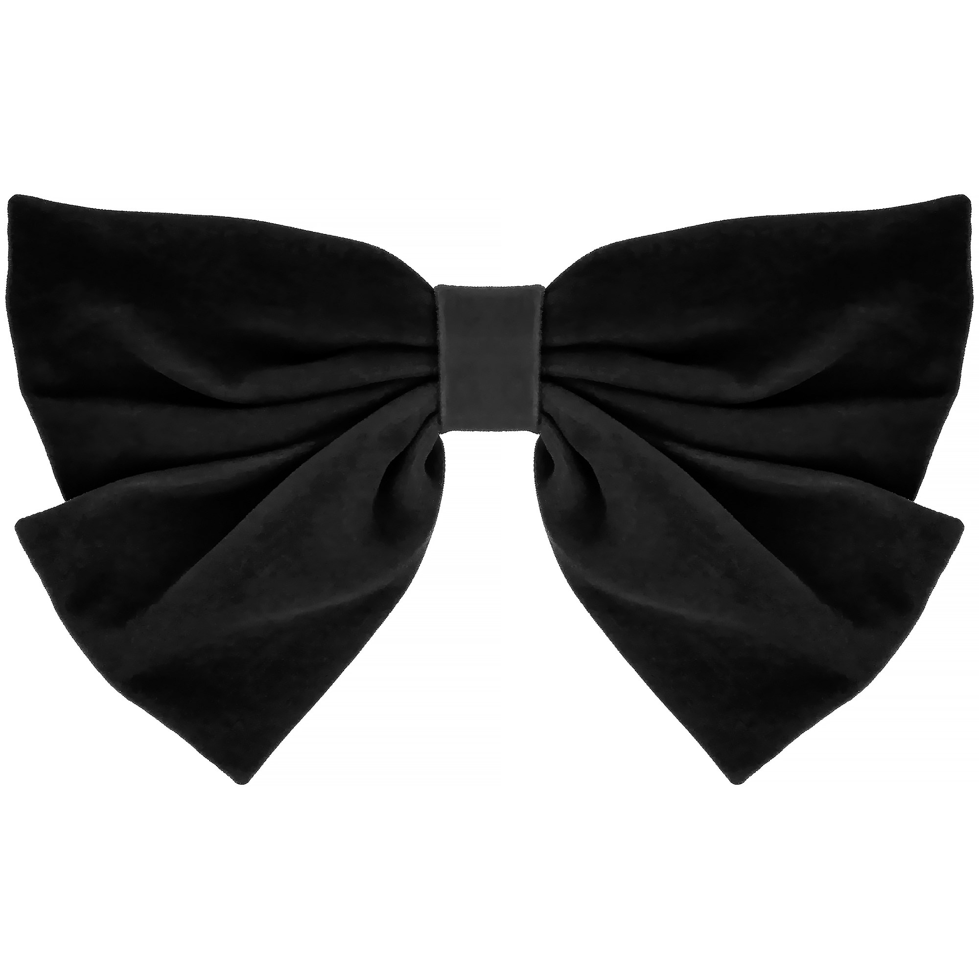 By Lyko Velvet Bow Hairclip Midnight Black