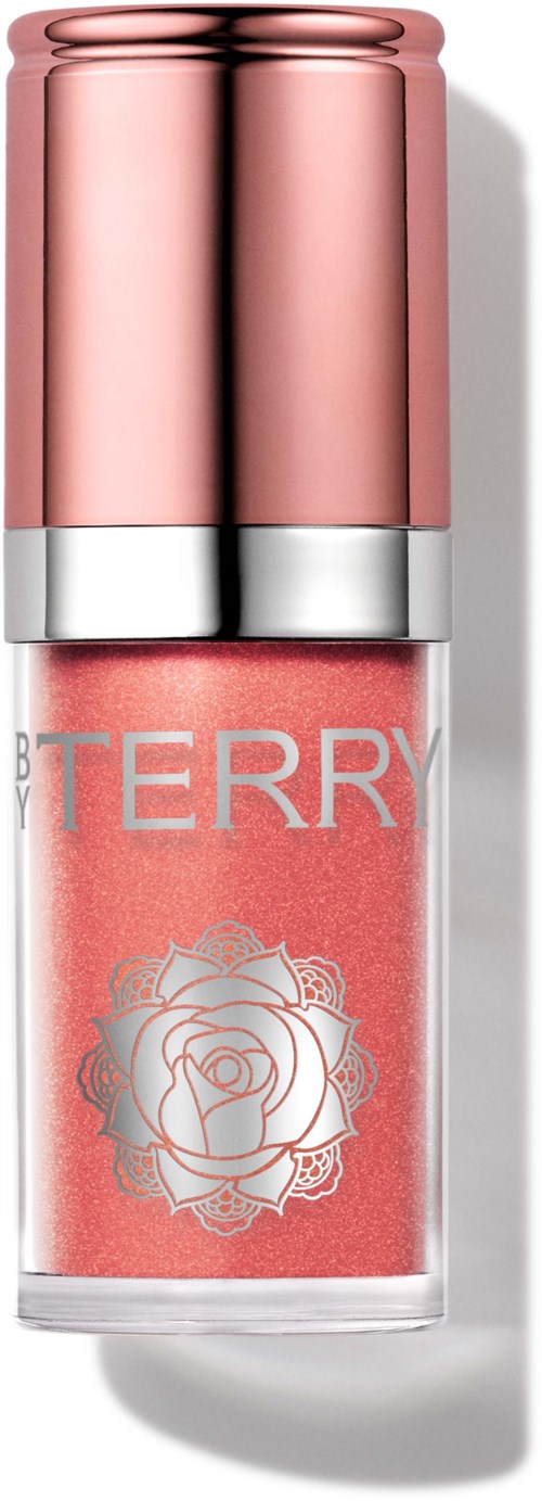 A blush bottle with a rose design and a rose gold cap, labeled with the brand BERY.