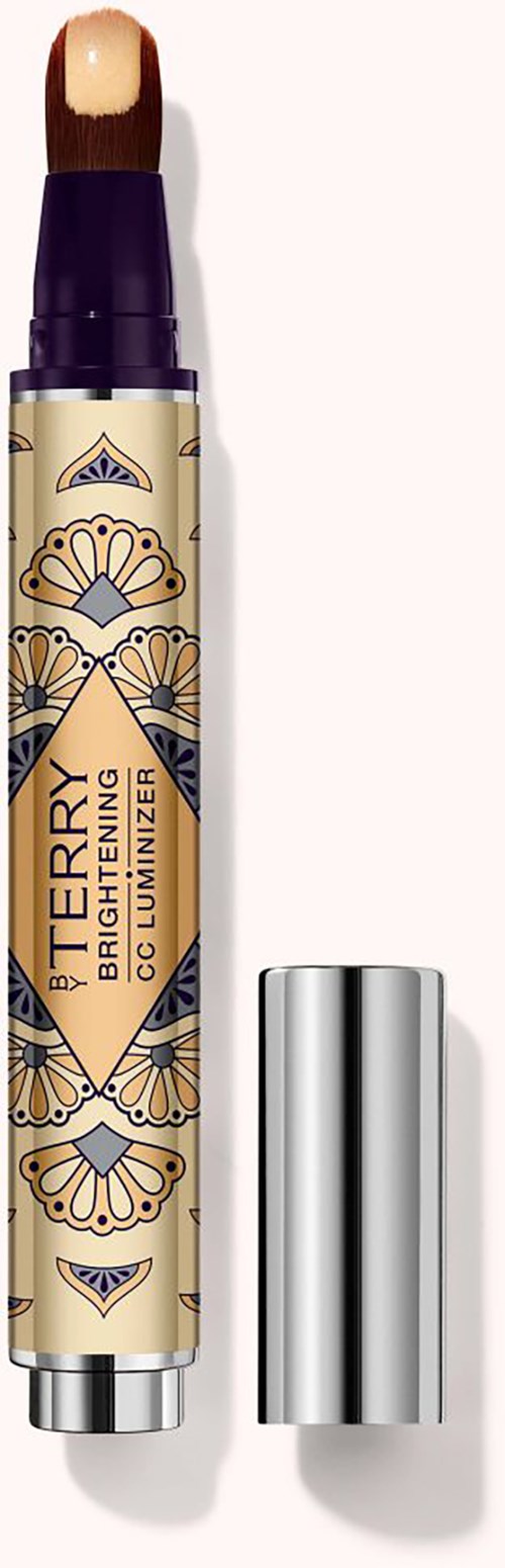A lip balm stick with purple and gold design, labeled 'BARRY BEXPORT BB GLOSS HINER' and a silver cap.