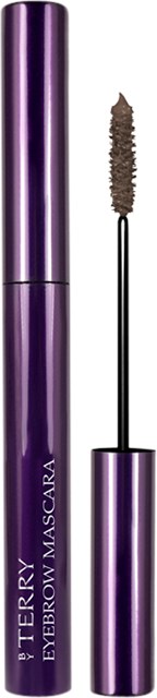 Lila ögonbrynsmascara-rör med borste, märkt 'BY TERRY EYEBROW MASCARA'.