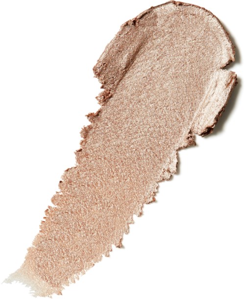 En smet av ljusbeige eller nude-makeup eller kräm på en vit bakgrund.