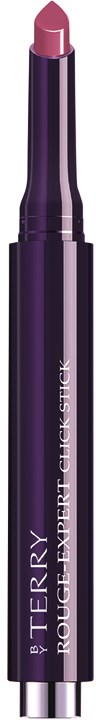 En lila läpppenna med lock, märkt 'by TERRY ROUGE EXPERT LIP PERFECTION'.