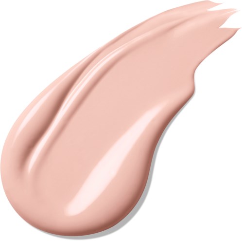 En mjuk rosa kräm eller lotion är utbredad jämnt med mjuka linjer.