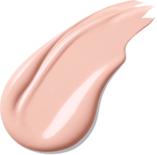 En ljusrosa, krämig substans som är utbredd i ett drag. Den ser slät och glansig ut, troligen en kosmetisk eller hudvårdsprodukt.