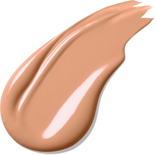 En svep av beigefärgad kräm med glänsande stråk, troligen make-up eller hudvårdsprodukt.