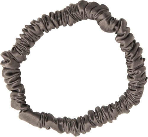 ByBarb Silk Hair Tie Thin Dark gray