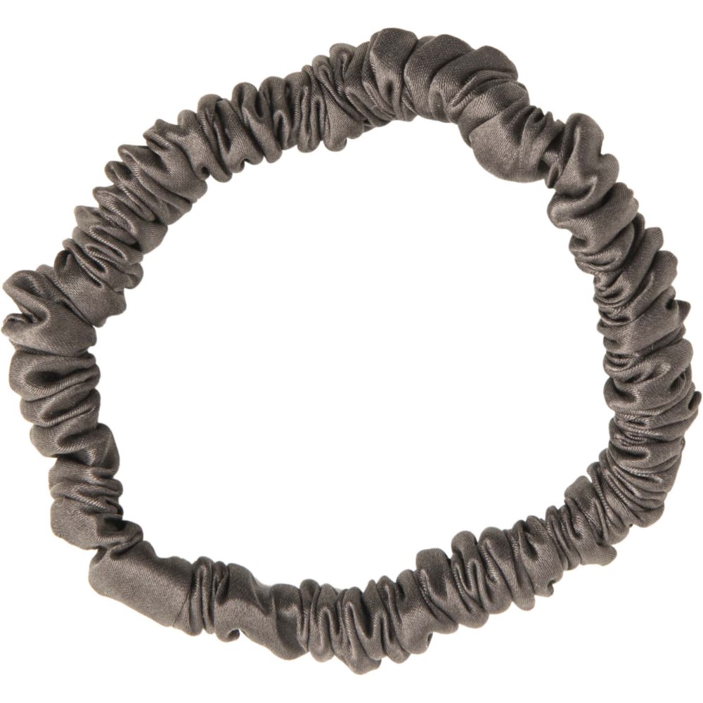 ByBarb ByBarb Silk Hair Tie Thin Dark gray