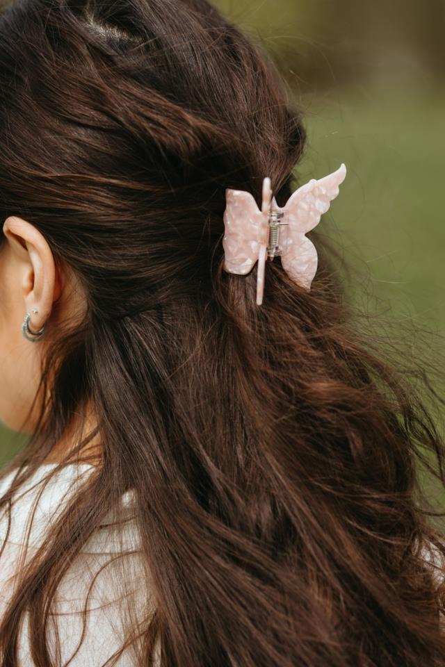 ByBarb Hair Claw Butterfly Pink