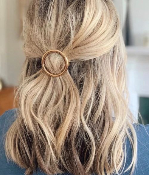 ByBarb Hair Clip Metal Gold Rachel