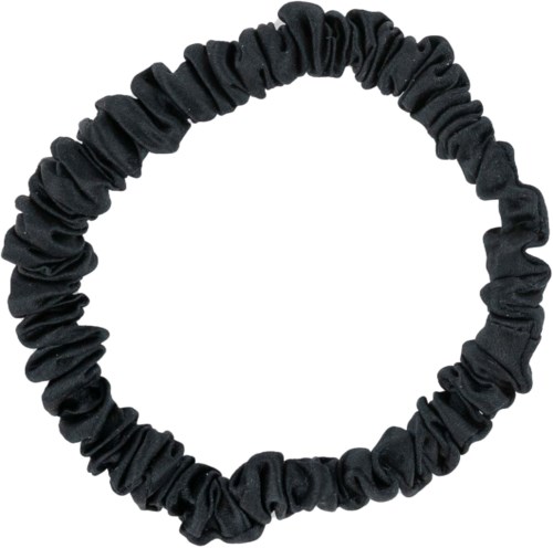 ByBarb Silk Hair Tie Thin Black 1-p