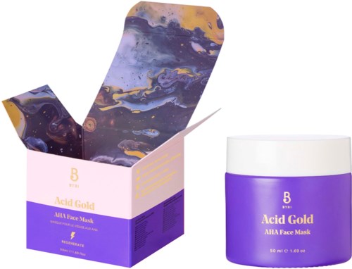 BYBI Beauty Acid Gold AHA Face Mask