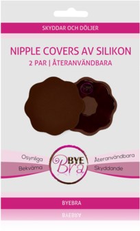 Bye Bra Silicone Nipple Covers Dark A-C
