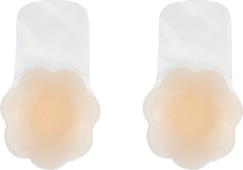 To egg i hvite papirholdere på svart overflate.