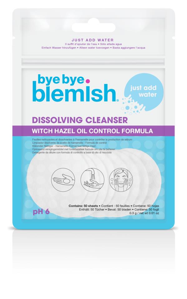 Bye Bye Blemish Dissolving Cleanser Sheets 50 st