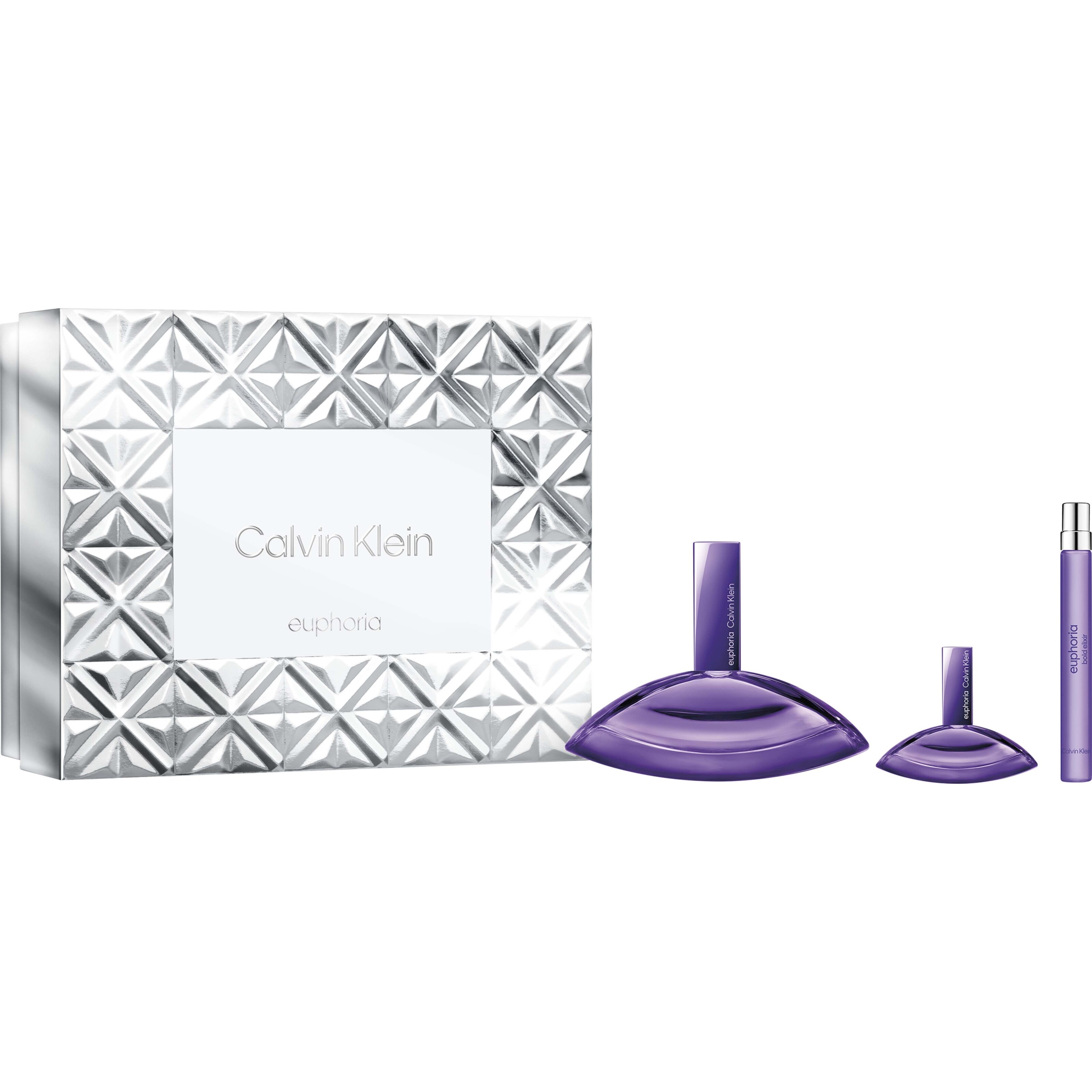 Calvin Klein Gift Set Euphoria Bold Elixir EdP 100 ml + Travel Size 10 ml + Mini 4 ml