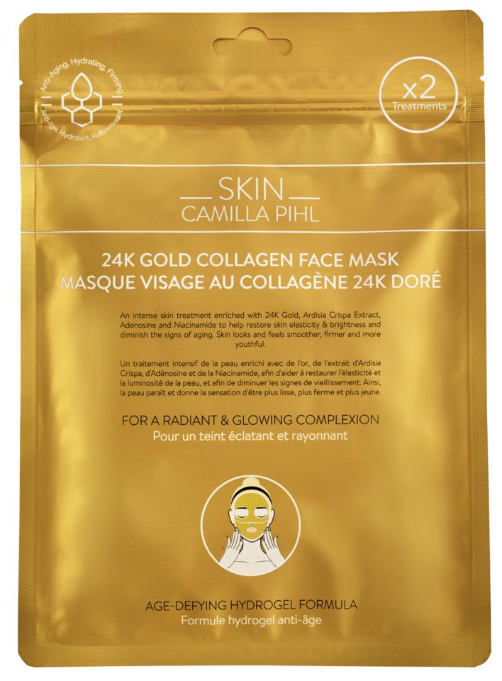 Camilla Pihl Cosmetics Skin 24K Gold Face Mask  2X25 g