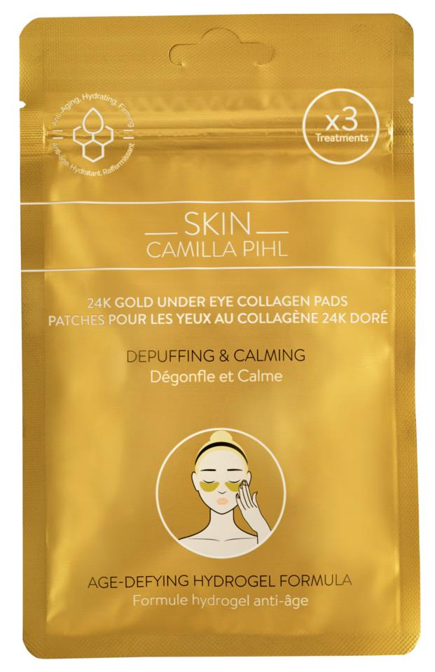 Camilla Pihl Cosmetics Skin 24K Gold Under Eye Collagen Pads  3x2 g