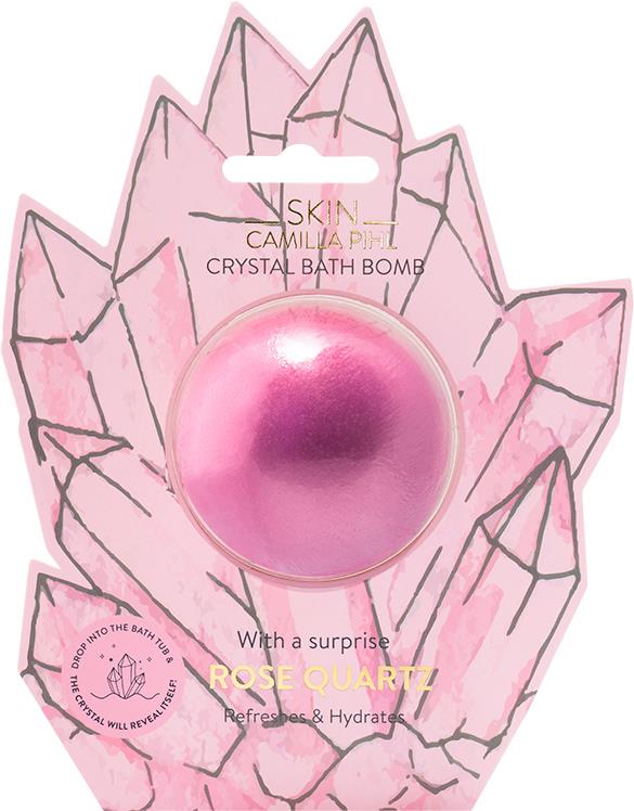 Camilla Pihl Cosmetics Crystal Bath Bomb Pink - Rose Quartz