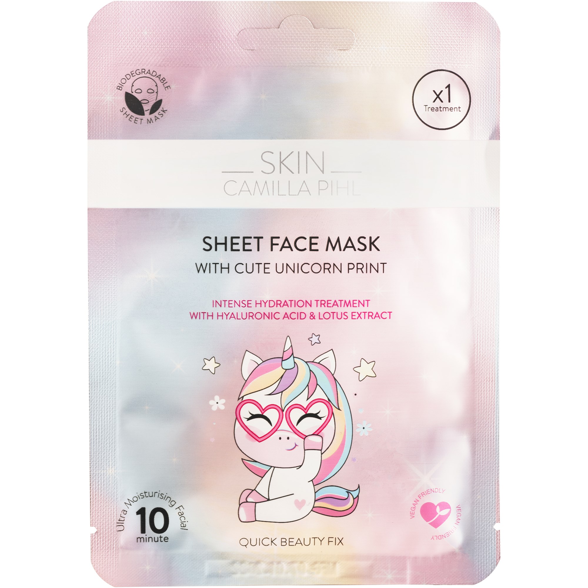 Bilde av Camilla Pihl Cosmetics Skin Beauty Moisture Boost Unicorn Sheetmask 2