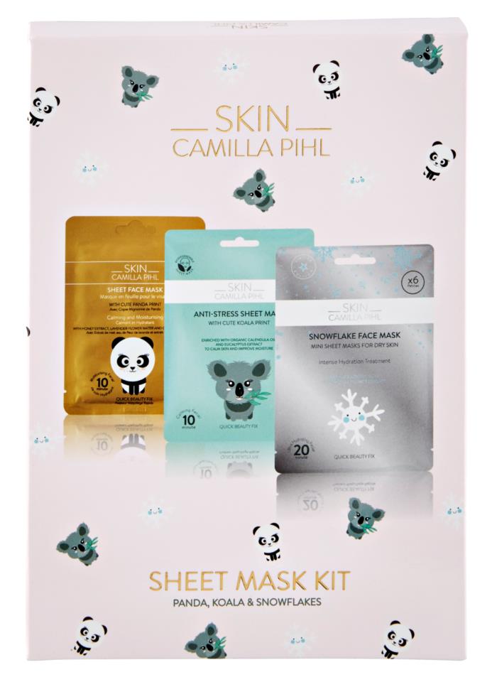 Camilla Pihls Skin Cosmetics 3P Sheet Mask Set