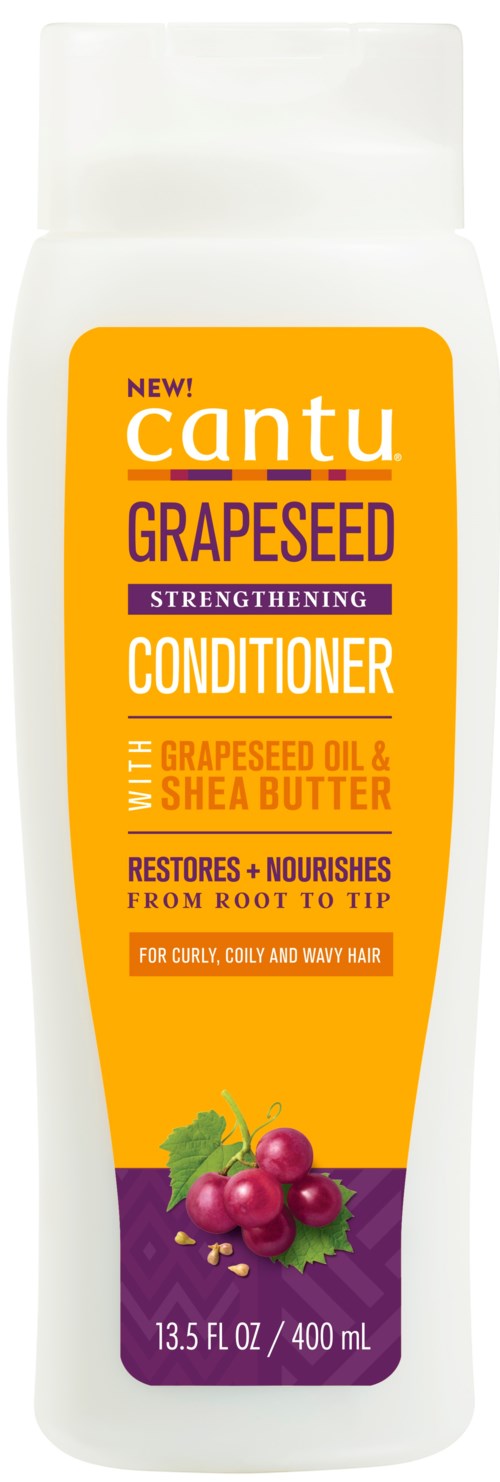 CANTU Grapeseed Conditioner 400 Ml – Mit Traubenkernöl & Sheabutter Für Lockiges, Welliges Haar, Feuchtigkeitsspendend & Entwirrend