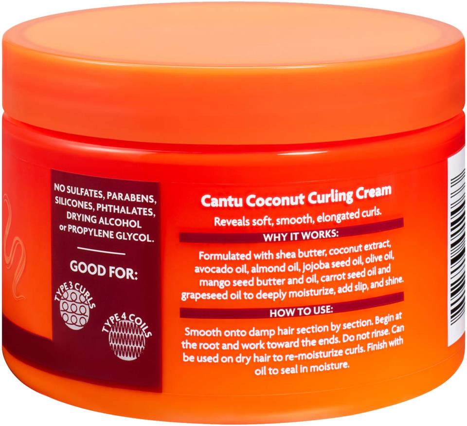 Cantu Shea Butter for Natural Hair Coconut Curling Cream  340g