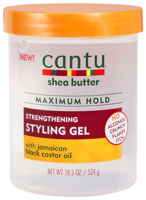 Cantu Shea Butter Maximum Hold Strengthening Styling Gel with Jamaican