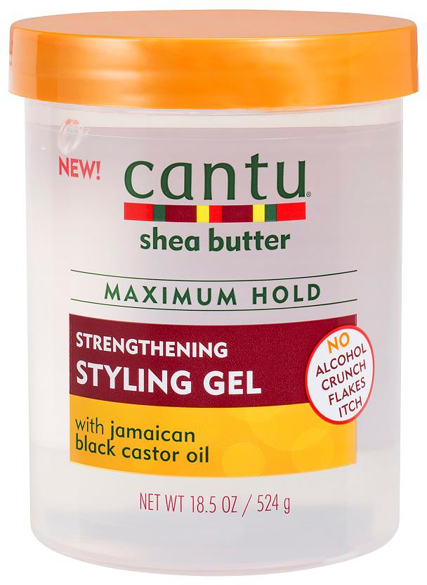 Cantu Shea Butter Maximum Hold Strengthening Styling Gel with Jamaican Black Castor Oil 18.5oz