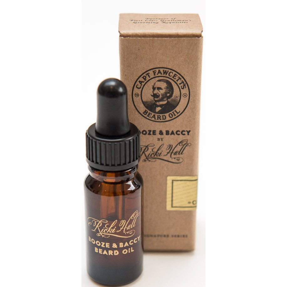 Captain Fawcett Beard Oil Ricky Hall's Booze & Baccy 10 ml billede