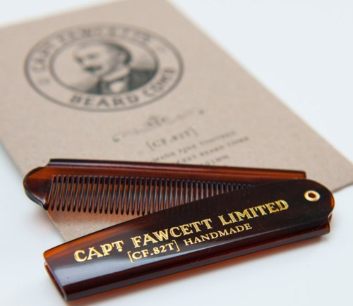 Captain Fawcett Folding Pocket Beard Comb