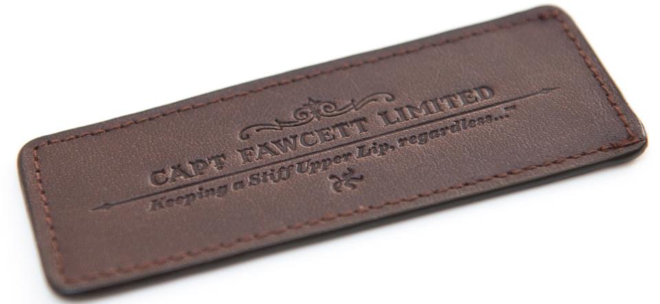 Captain Fawcett Leather Case for Folding Beard Comb 