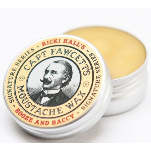 Captain Fawcett Moustache Wax Ricky Hall's Booze & Baccy 15 ml billede