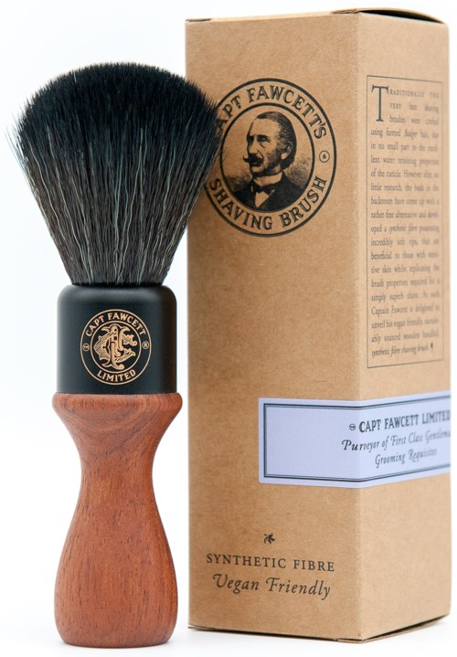 Captain Fawcett Syntethic Fibre Shaving Brush Wooden Handle