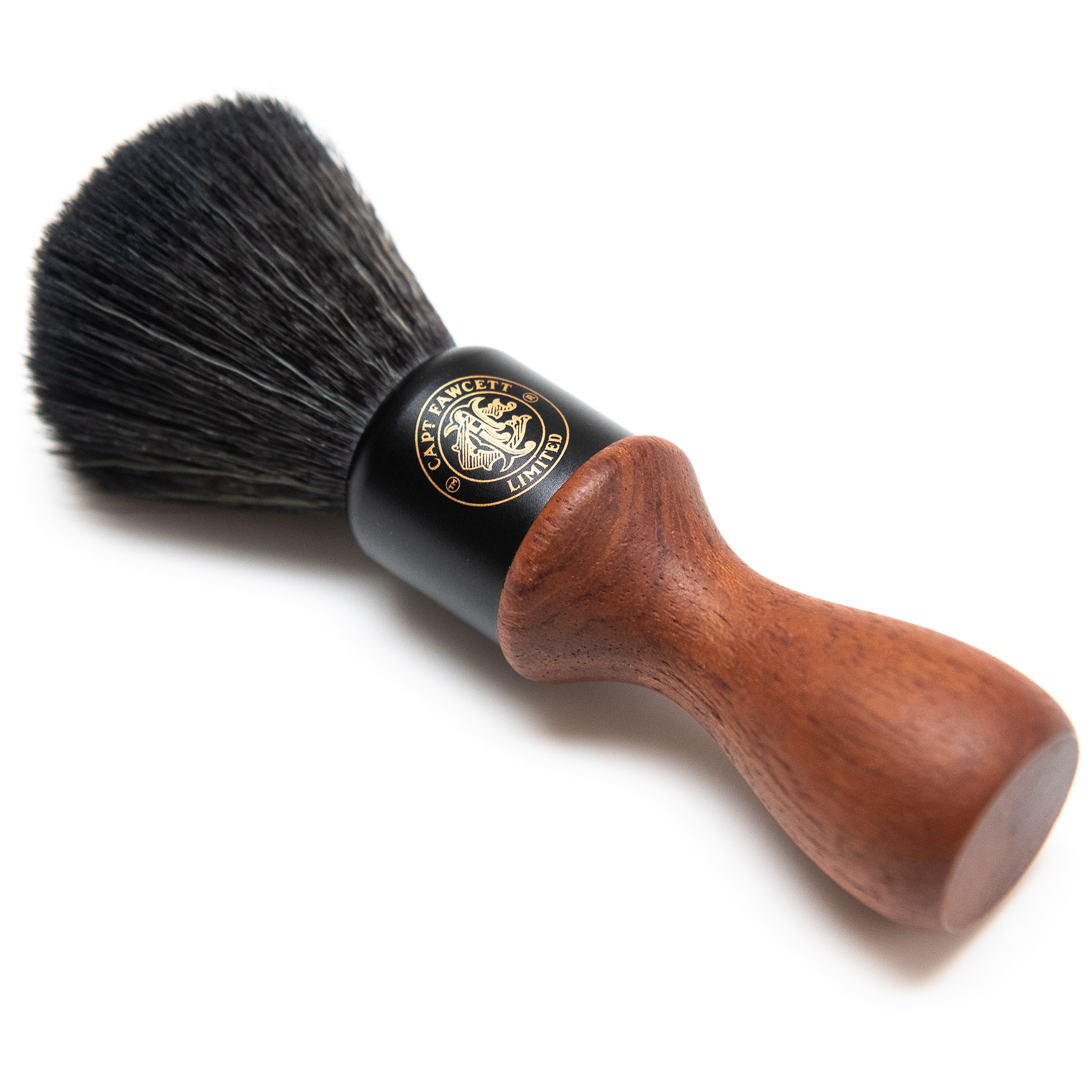 Captain Fawcett Syntethic Fibre Shaving Brush Wooden Handle (obrázok 3)