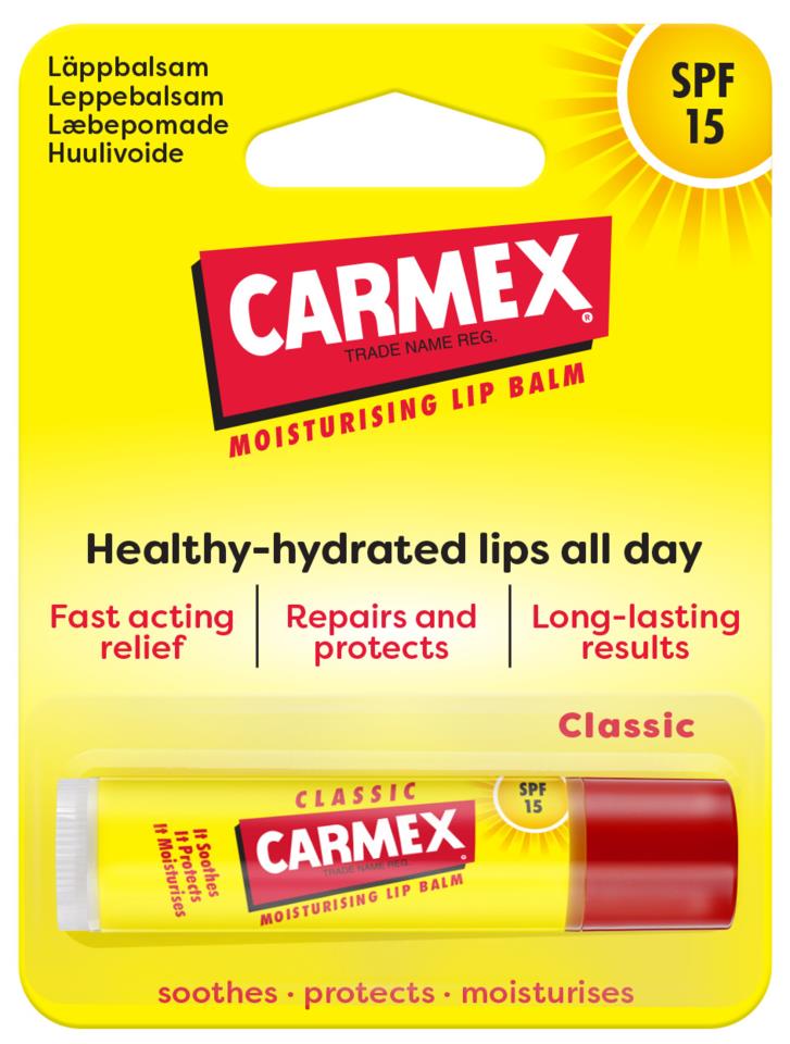 Carmex Lip Balm Classic Stick SPF15