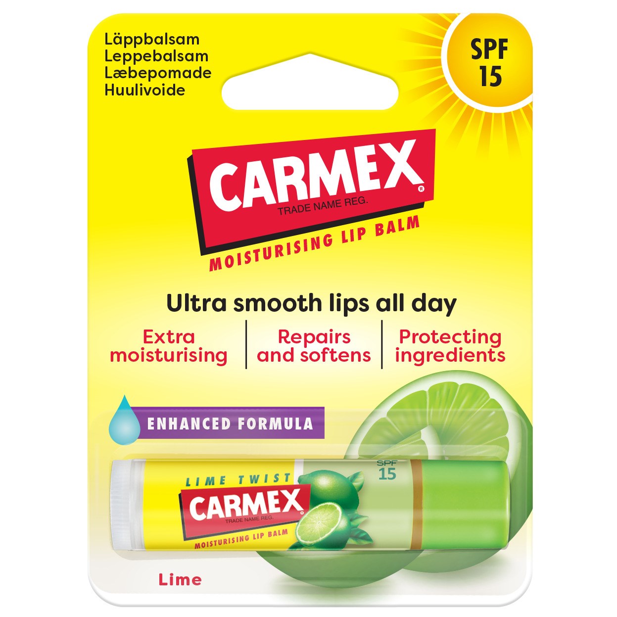 Läs mer om Carmex Lip Balm Lime Twist Stick SPF15