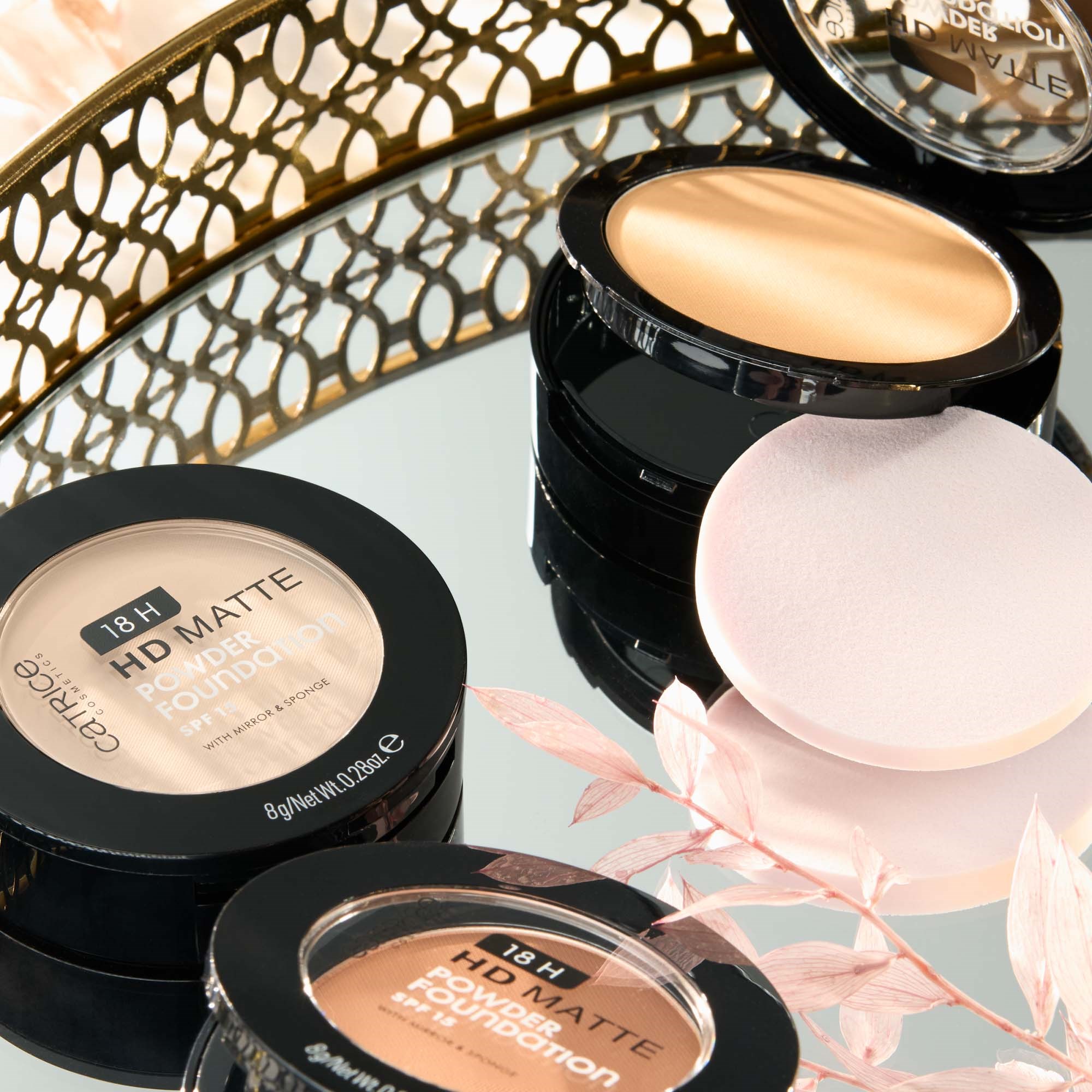 Catrice 18H HD Matte Powder Foundation - podkład do twarzy 020N (obrázok 9)