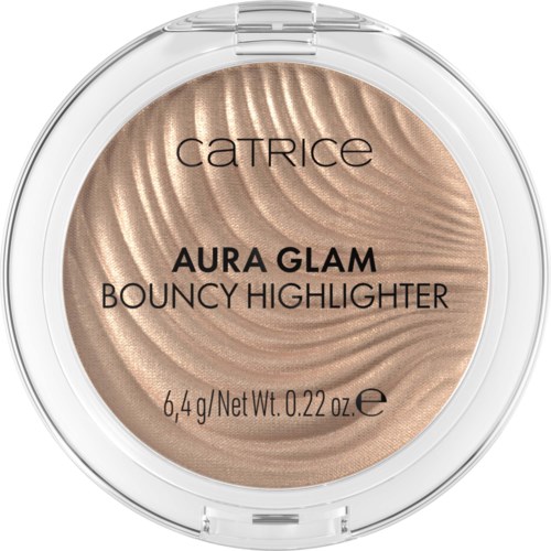Det här är en kompakt makeup med skimrande beige färg och virvlande mönster. Det är en highlighter.