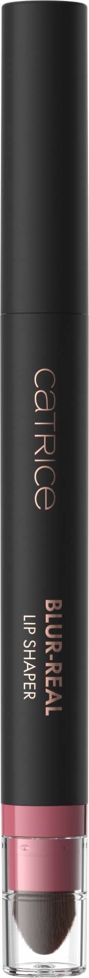 Lippen Gloss in schwarzer Tube mit durchsichtigem Boden in Pink, von Catrice, mit dem Label Blur Real Up Shine.