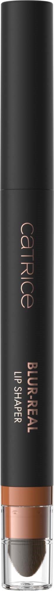Catrice Blur Real Up Shield Concealer-Stift mit schwarzer Verpackung und transparentem Fenster an der Unterseite, Produktname in Roségold.