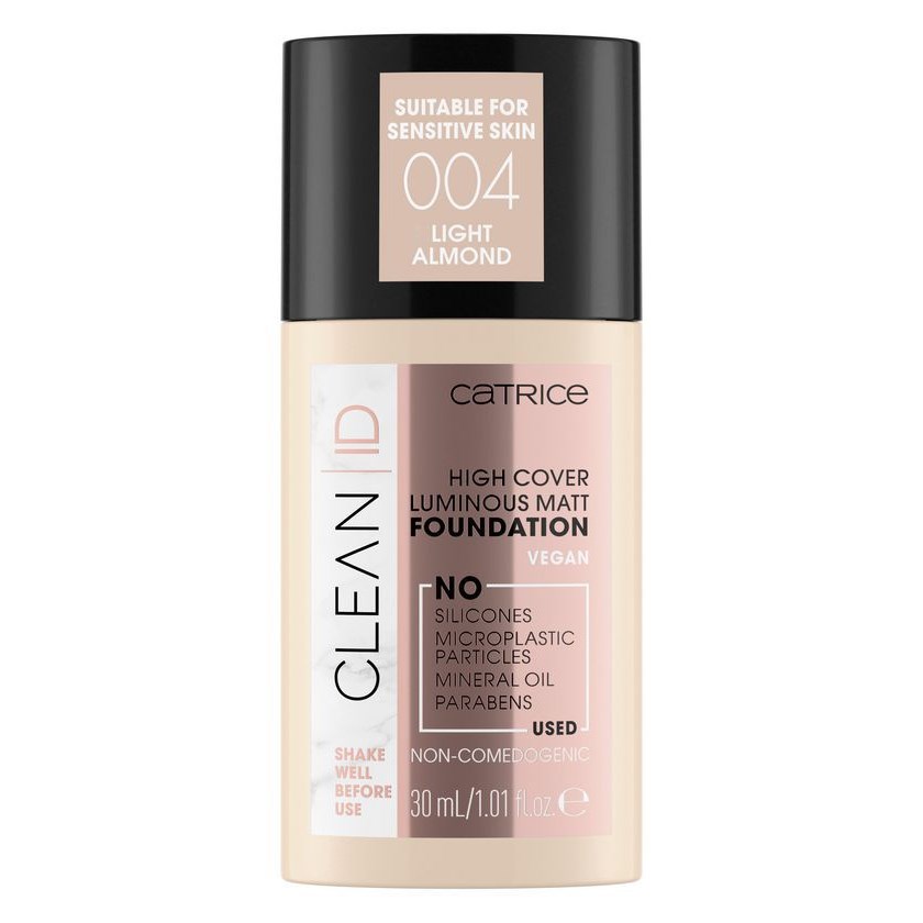 Catrice Clean ID High Cover Luminous Matt Foundation 004