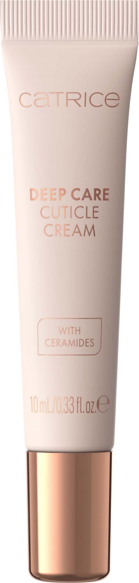Catrice Deep Care Nagelriemcrème tube met rosegouden dop.