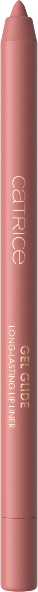 Een roze gel-lipglosspotlood met de merknaam 'catrice' erop.
