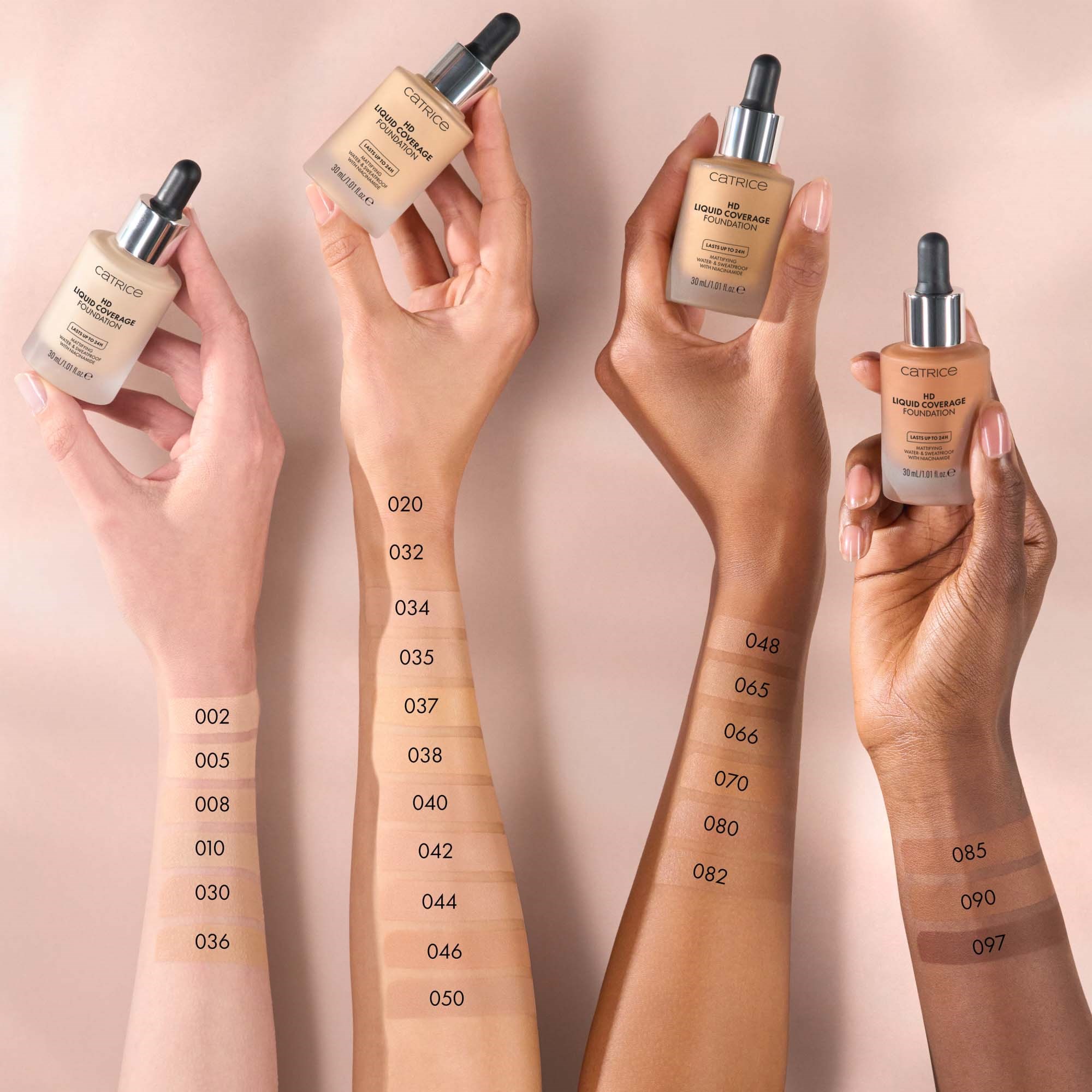 Catrice Podkład do twarzy  HD Liquid Coverage Foundation 020 Rose Beig (zdjęcie 4)