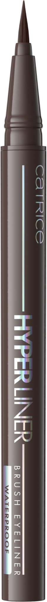 Schwarzer Eyeliner-Stift mit feiner Spitze und weißem Text auf dem Körper, zeigt Marke und Produktname.