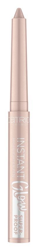 Ein weicher pinker Stift mit Drehspitze, Aufschrift 'Instant Glow Super Froot'.