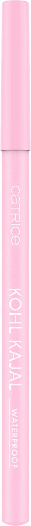 Roter Lippenkonturenstift mit den Worten 'Kohl Kajal' und 'Waterproof'.