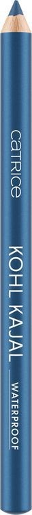 Et blåt blyant med hvid tekst: 'Catrice Koh Kajal Waterproof'.